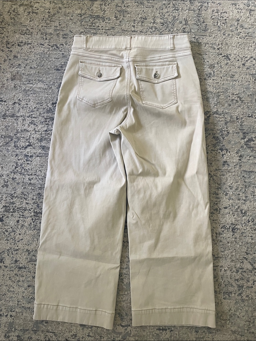 SPANX Twill Wide Leg Crop Pants - Picture 4 of 4